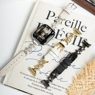 真皮星星适用小米手环9pro表带8手表4 5腕带表苹果10华为八九十代