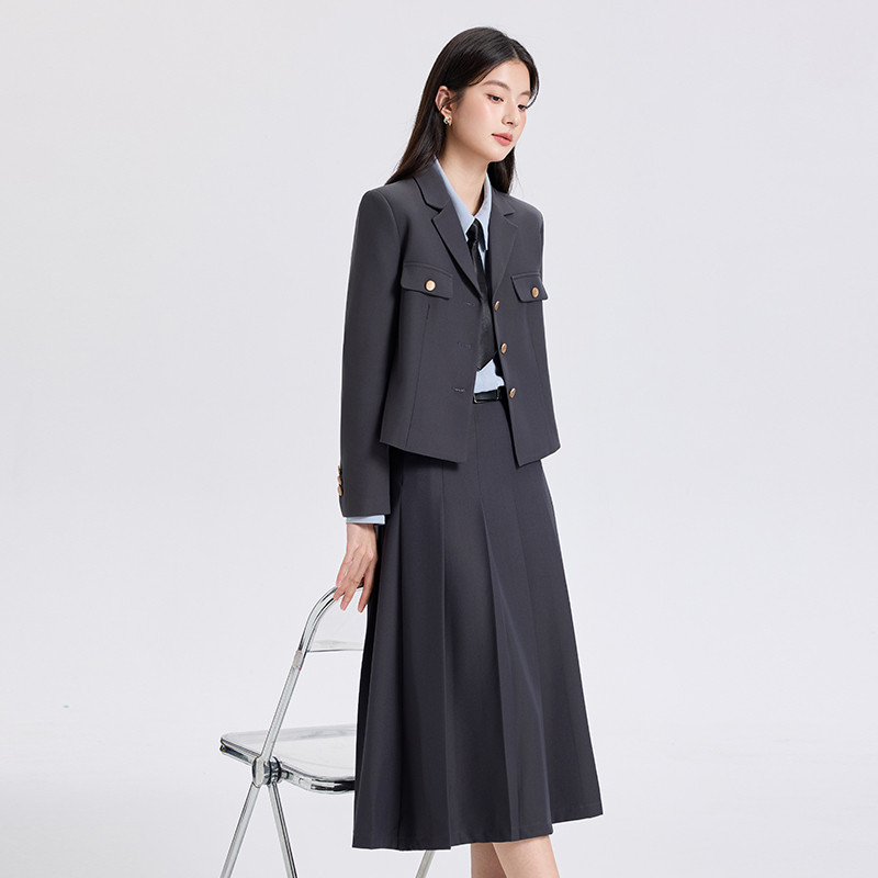 2025新款西装外套女短款学生面试职业装小个子西服通勤上衣套装秋