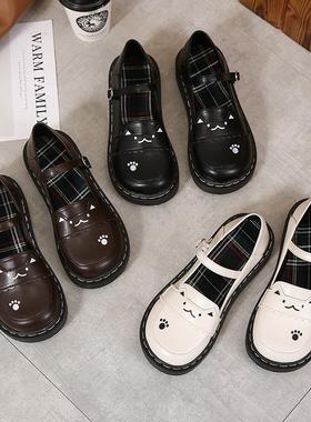 大头娃娃lo鞋子女日系软妹jk小皮鞋可爱学院风玛丽珍鞋Lolita单鞋