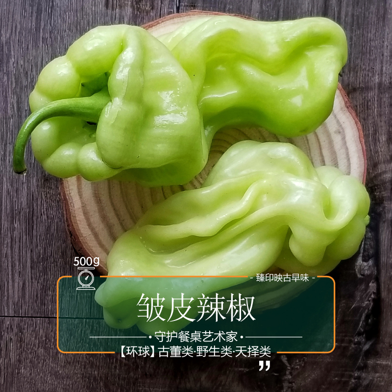 臻印映★原始鮮皺皮辣椒 脆甜晶瑩 勝似野生穿越有機微辣鮮香開胃