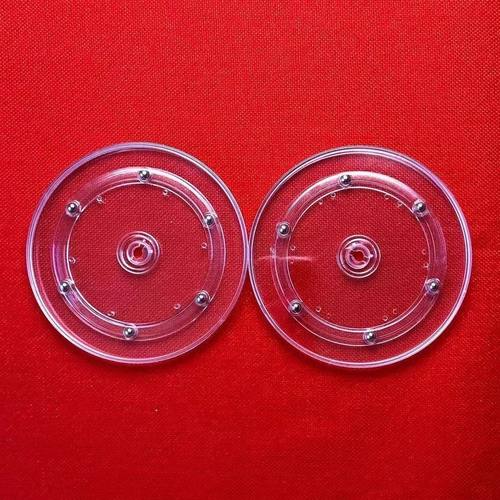 亚克力透明转盘 手工diy手动转盘手动式 旋转底座