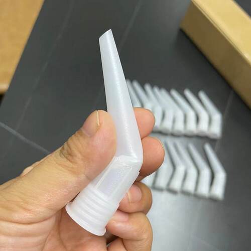 美容胶通用款 弯头胶嘴美缝硬胶嘴弯嘴直角玻璃胶弯嘴胶嘴外径2cm