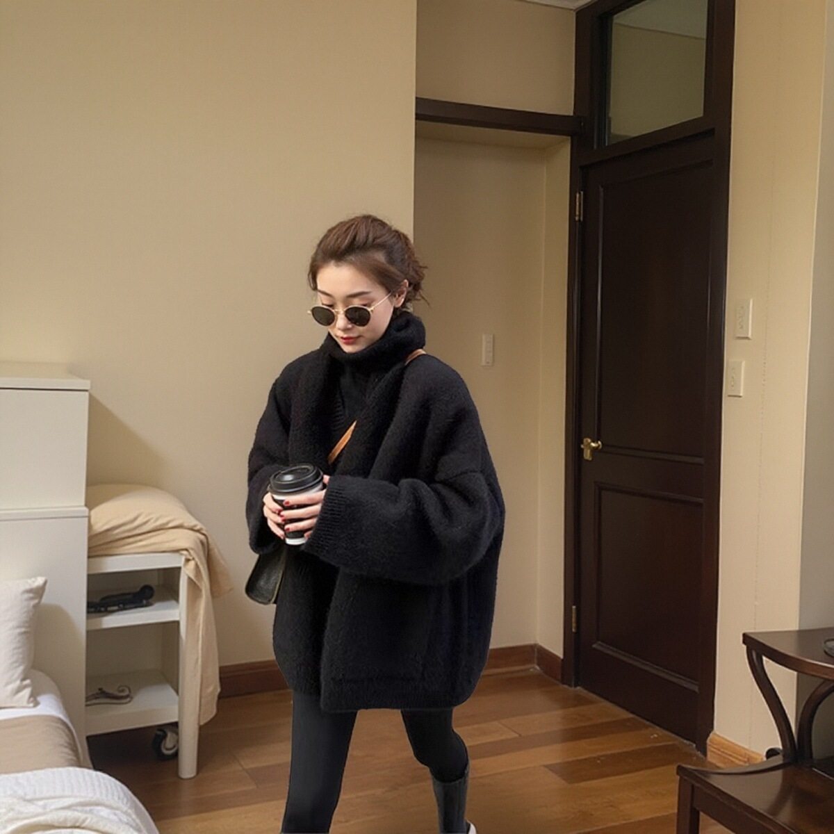 针织开衫毛衣外套女秋冬软糯外搭