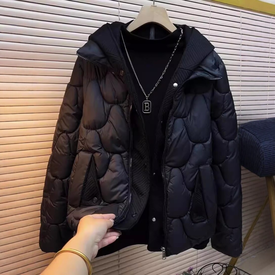 日系棉服外套女士2025冬季新款
