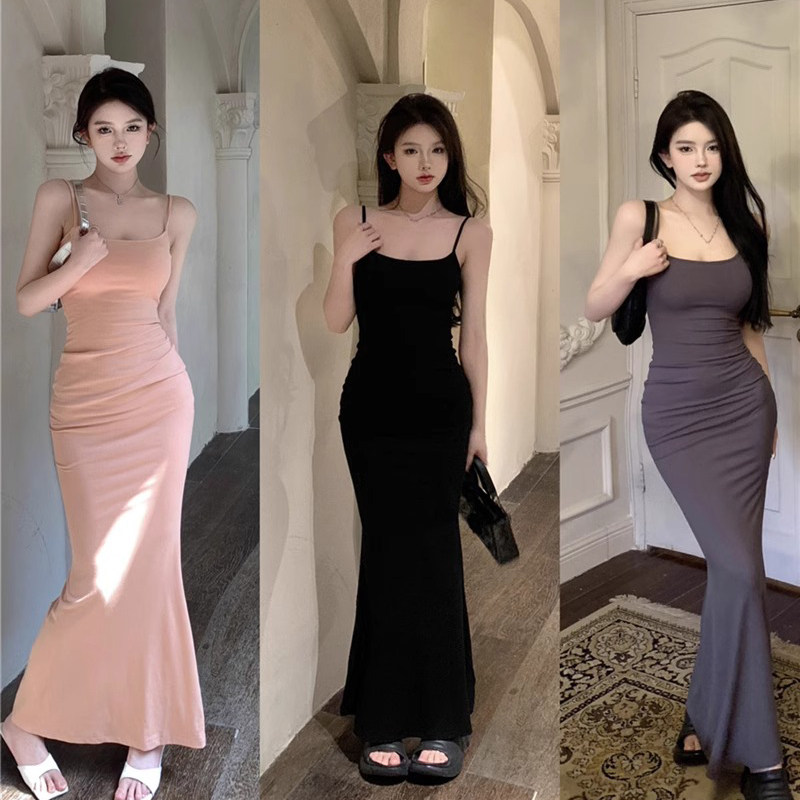 性感紧身吊带连衣裙女