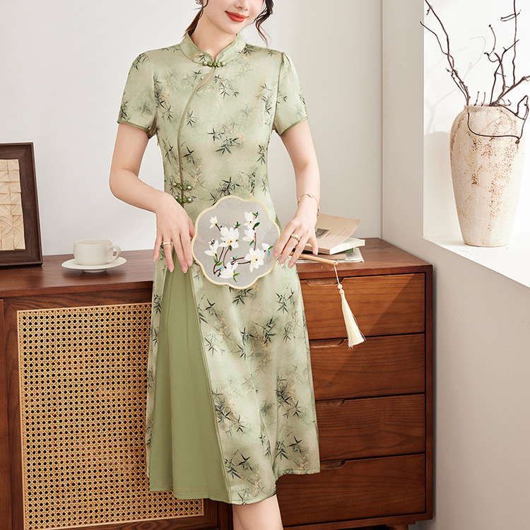 新中式风连衣裙女士夏装