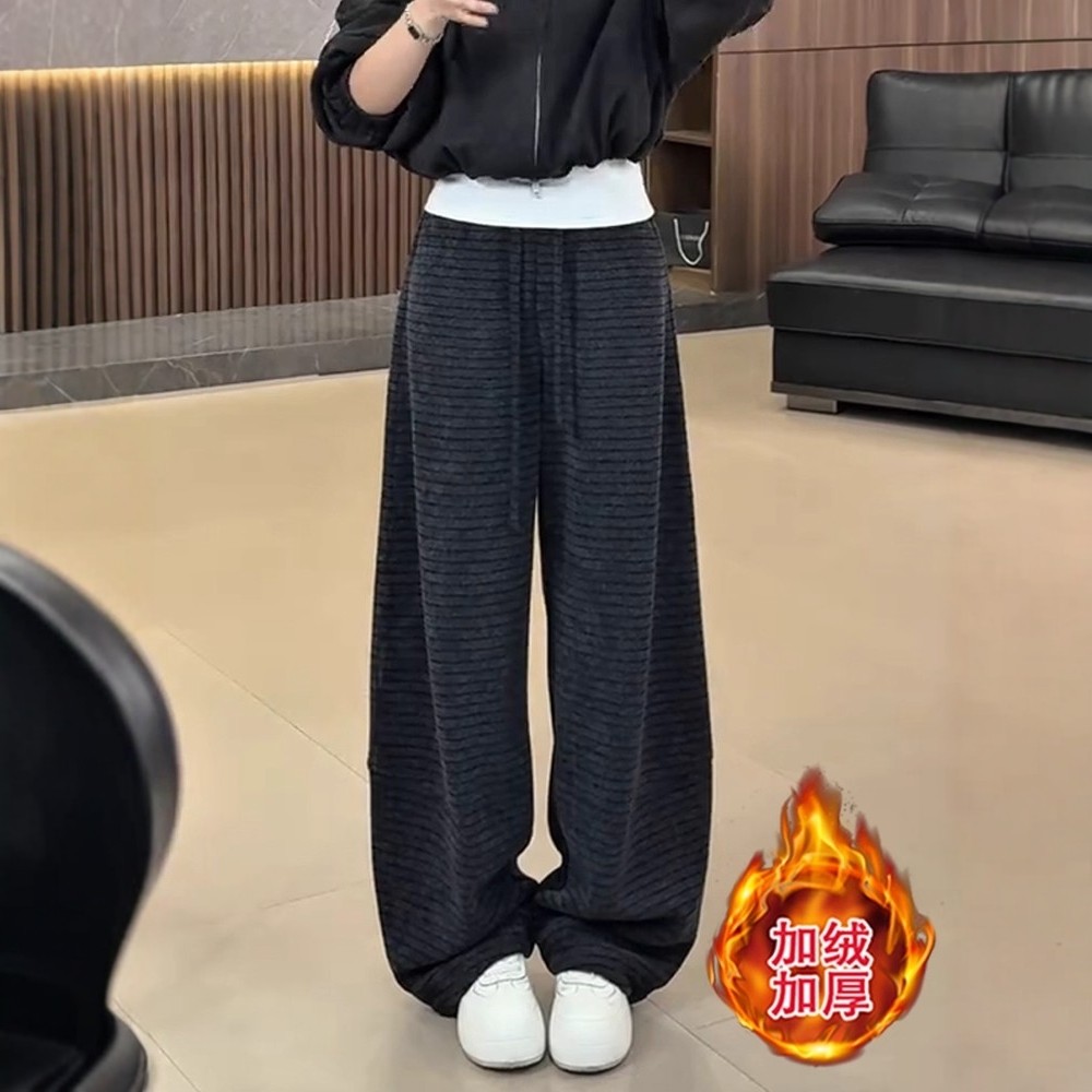 日系阔腿裤女秋冬季新款高级感