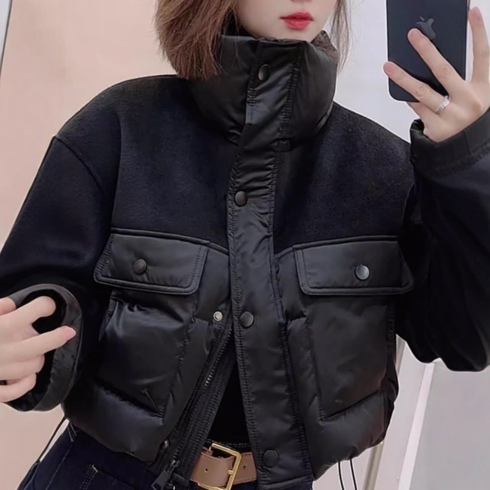 日系羽绒棉服女士2025冬季新款