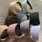 宽边纯色针织发箍高级感压发头箍防滑发卡宅女易梦玲同款 韩女发饰