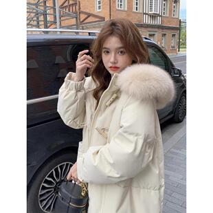 洋气加厚高级感过膝长款 羽绒服女冬季 超好看时尚 新款 中长款