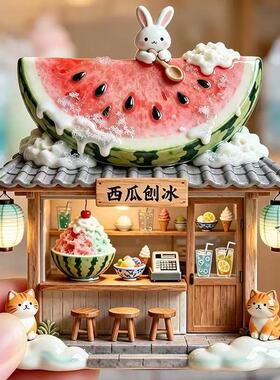 可爱治愈兔子猫咪大号树脂3D浮雕冰箱贴磁铁黑板贴磁吸装饰品礼品