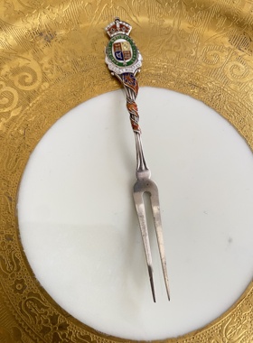 新品纯银925水果叉