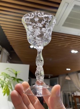 可拍 小杯 尚蒂伊系列 蚀刻红酒杯