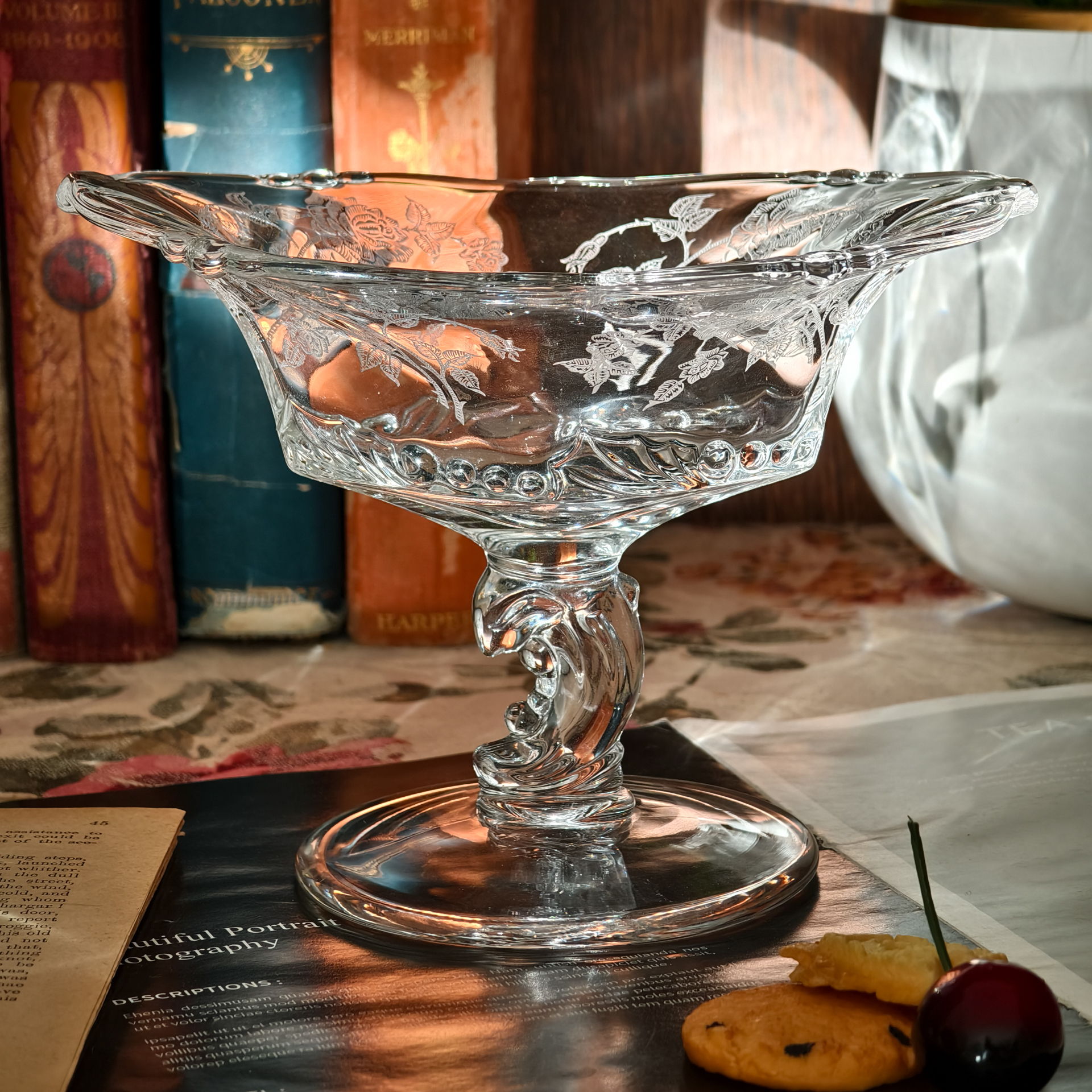 高脚果盘ins田园风森系