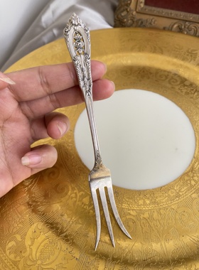 新品 925纯银华莱士玫瑰点系列小水果叉