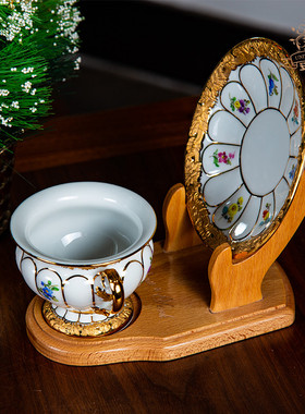 杯架子置物架客厅多层家用实木欧式北欧风咖啡杯碟挂架摆架高档