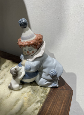 新品可拍 西班牙雅致小丑瓷偶