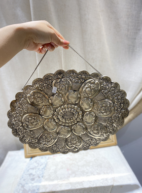 纯银+镜面托盘可挂墙可当托盘使用