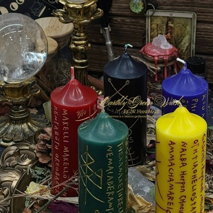 E.G.W私定手工篆刻蜡烛 小众纯蜂蜡希腊复古蜡烛