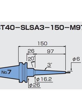 日本MST热装刀柄 BT40-SLSA3-150-M97 壁厚1.5   现货2支 需询价