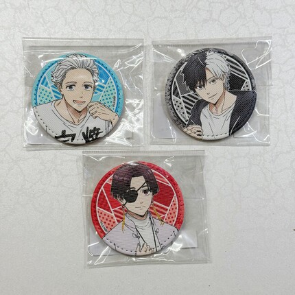 现货 防风铃日谷吧唧 公式私服 皮革徽章 SYNC 苏枋 樱遥 正版