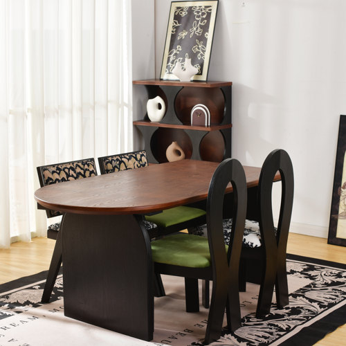 纯实木法式中古风餐桌