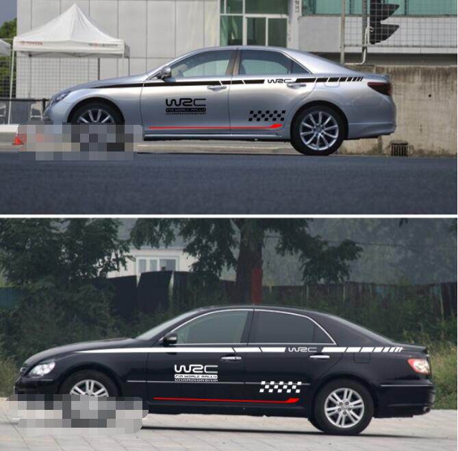 适用于新老锐志车贴 索纳塔八 k2 5威驰凯美瑞花冠汽车身腰线拉花