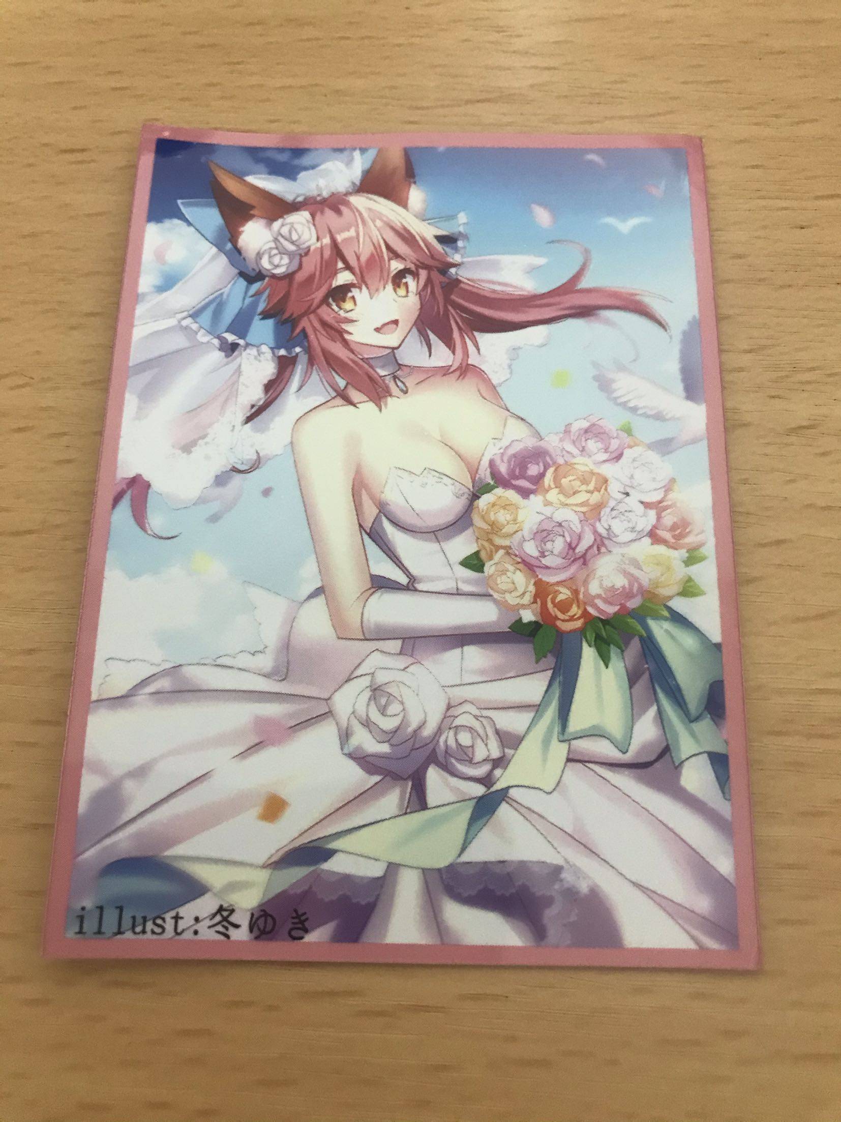 fate fgo妹套卡套 花嫁玉藻前妹套 fgo街机卡玉藻前卡套 单张狐狸