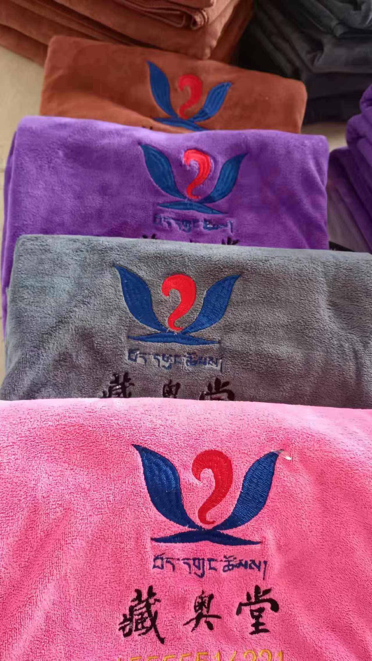 藏奥堂熏蒸浴足加厚大毛巾80*180干发洗澡浴巾泡脚桶专用大毛巾