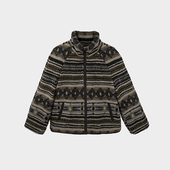 Miss couleur费尔岛复古咖色摇粒绒外套立领保暖MC048