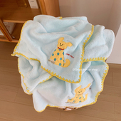 可爱珊瑚绒浴巾男女洗澡毛巾裹巾家用宿舍吸水速干卡通小狗浴巾女