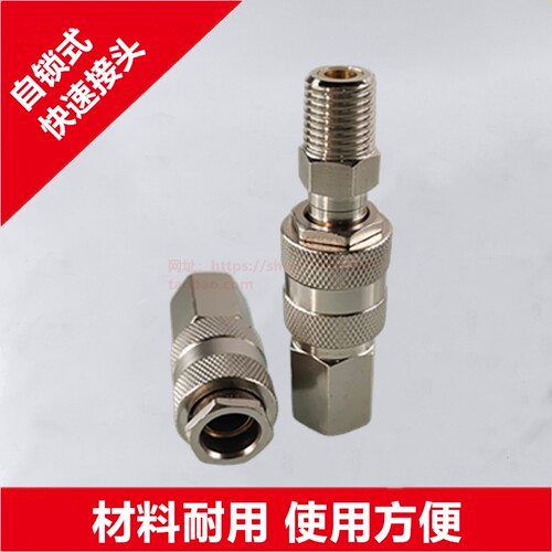 GF50滤油器充脂器公头一套电动手动加油枪内螺纹R1/4母头快插油泵