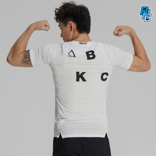 破冰正品速干紧身短袖男士美式运动t恤健身撸铁篮球高弹训练球衣