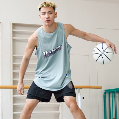 breakice篮球运动T恤美式背心男