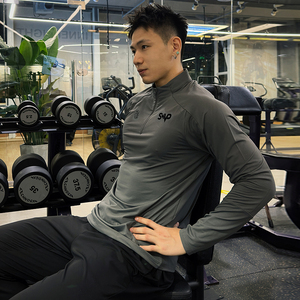bkcxzice破冰正品联名健身运动长袖男训练服夏季加绒跑步篮球卫衣