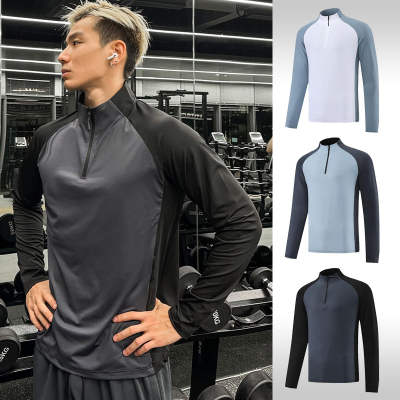破冰正品半拉链速干长袖