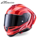 A星alpinestars头盔R10碳纤维摩托车全盔防摔机车龙盔限量款 男女