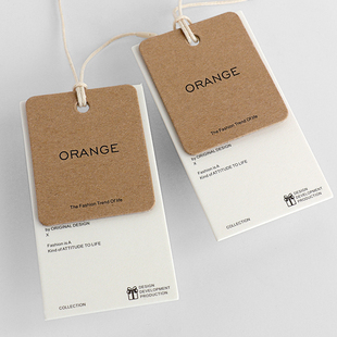 加厚牛皮纸服装吊牌定制衣服价格签定做女装挂卡订做通用吊卡订制