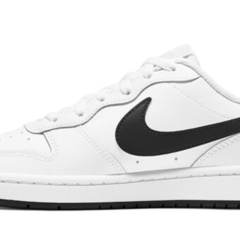 广州qq仓 Nike Court Borough系列 Low 2 板鞋 白黑 BQ5448-104