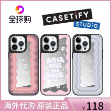 代购casetify͌适用于iPhone15promax镜面联名手机壳苹果14plus原装全包防摔保护套Apple13官方正品壳12Pro套