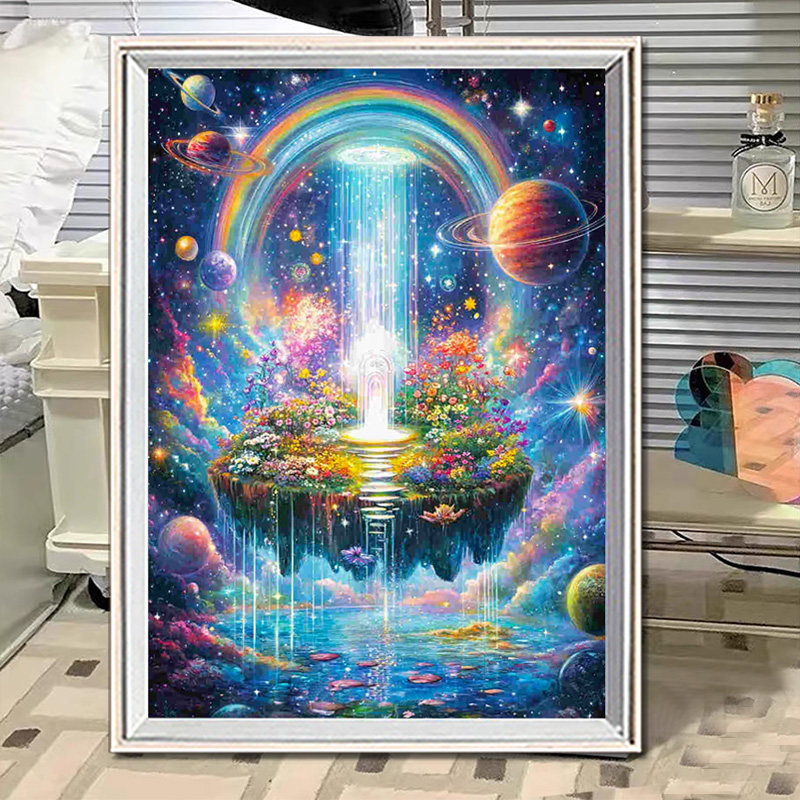 宇宙秘密创意艺术钻石画2026新款满钻十字绣高级感装饰画星际幻想