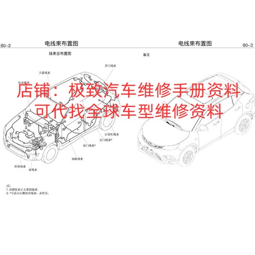 2018年款东南DX3EV原厂维修手册电路图线路资料新能源纯电动接线