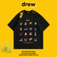DREW t恤男女情侣 潮牌玩具总动员印花纯棉重磅短袖 HUSSRY 美式