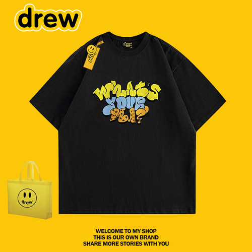 drewGIDLE同款宽松纯棉T恤