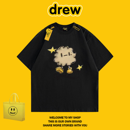 DREW笑脸卡通印花短袖T恤