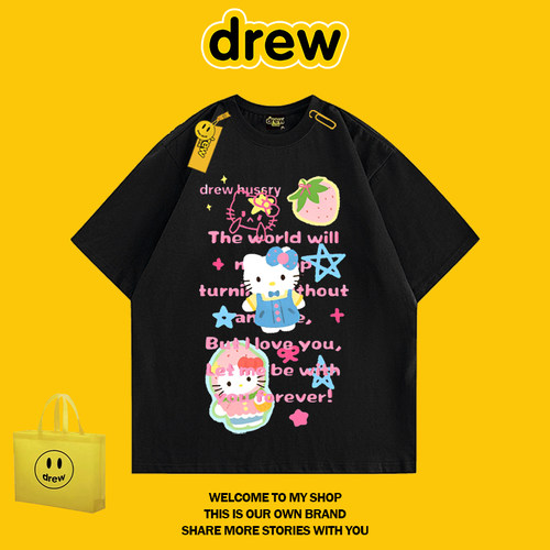 DREWHUSSRY可爱HelloKittyT恤
