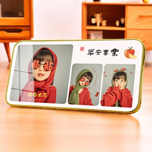 三宫格相框摆台洗照片定制高级感相片打印做成水晶相册制作婚纱照