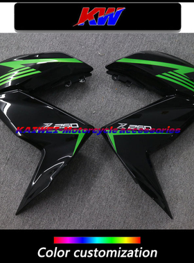 适用川崎ninja Z250 Z300 13 14 15 16 17年侧板大板包围外壳定制