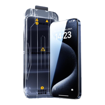 机乐堂适用iPhone15钢化膜苹果14promax手机膜13pro康宁plus保护膜12高清11贴膜xs全屏防摔xr无尘仓x屏保新款
