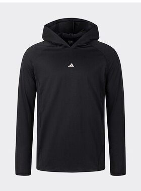 Adidas/阿迪达斯正品新款男士梭织运动健身训练长袖连帽衫JW1355